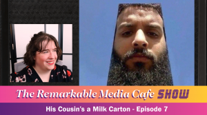 his cousin's a milk carton