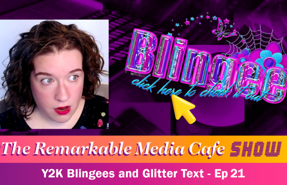 Y2K Blingees and Glitter Text