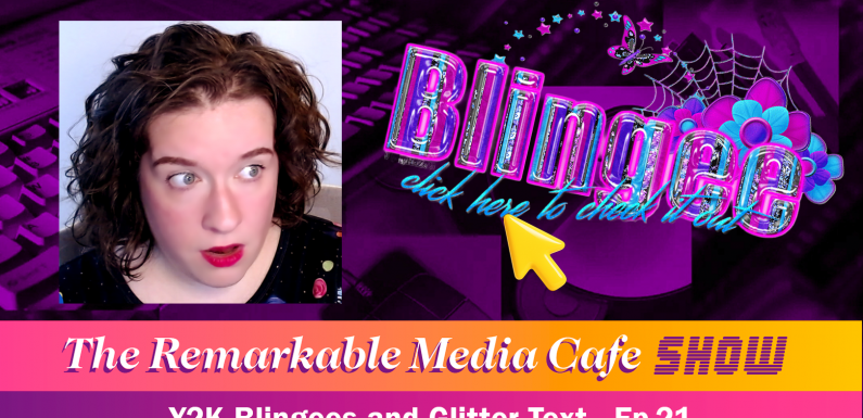 Y2K Blingees and Glitter Text